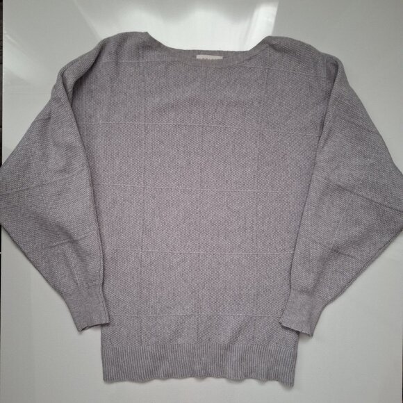 APRICOT Grey Knit Cotton Blend Sweater - Picture 1 of 9